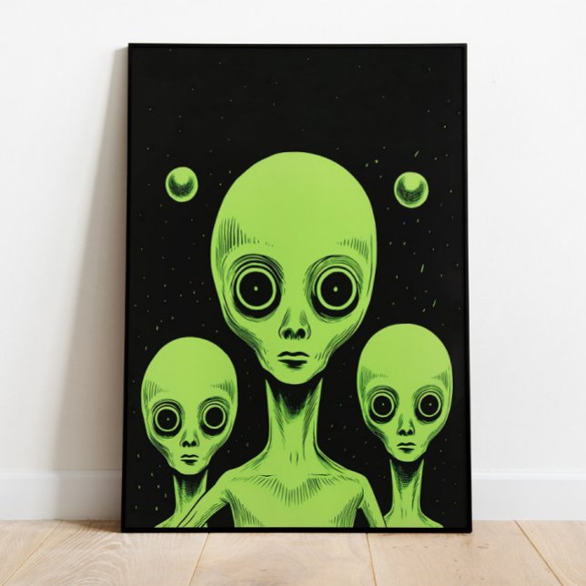 Poster Arte de Parede Alienígena Arte Retro de Parede Imp (Criador carregado)