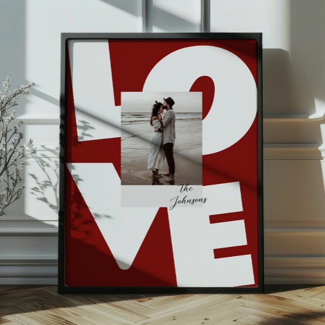 Poster Arte de Parede Amor Negrito Retrô com Foto (Criador carregado)