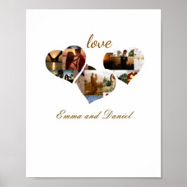 Poster Arte de Parede Amor Romântico, Decoração do Dia do
