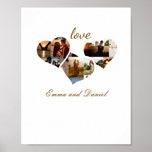 Poster Arte de Parede Amor Romântico, Decoração do Dia do (Frente)