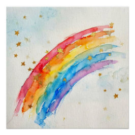 Póster Arte de Parede Arco-íris.