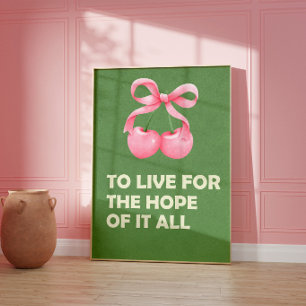 Poster Arte de Parede Arco Rosa Estética de Menina Soft M