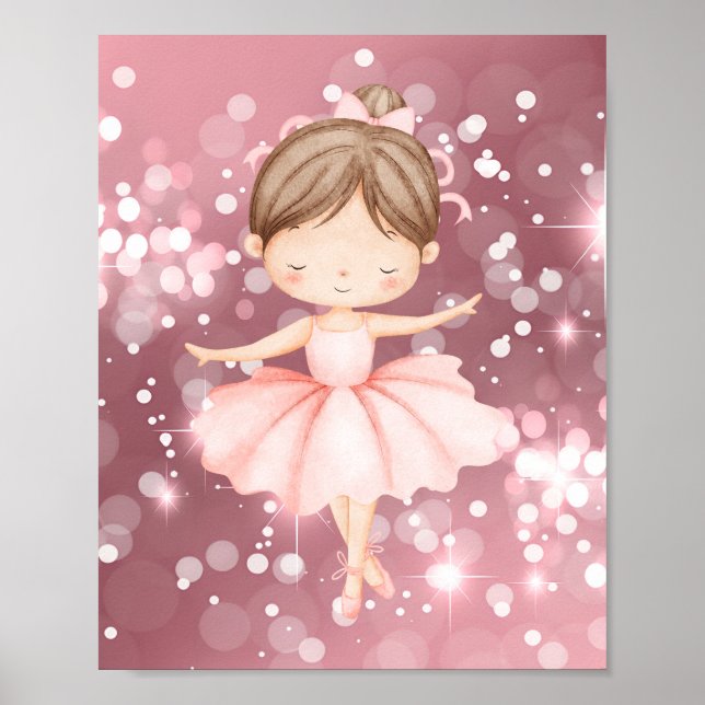 Poster Arte de Parede Bailarina (Frente)