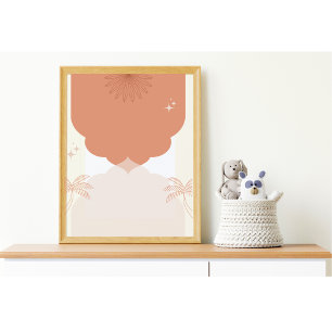 Poster Arte de Parede Boho Moderna e Tendência
