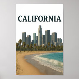 Poster Arte de Parede CALIFÓRNIA