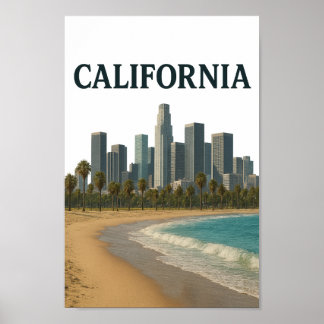 Poster Arte de Parede CALIFÓRNIA
