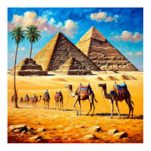 Arte de Parede Caravana de Camelos Egito para Viag