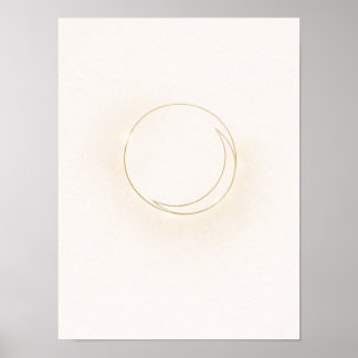 Poster Arte de Parede Círculo Mínimo Celestial - Disco So
