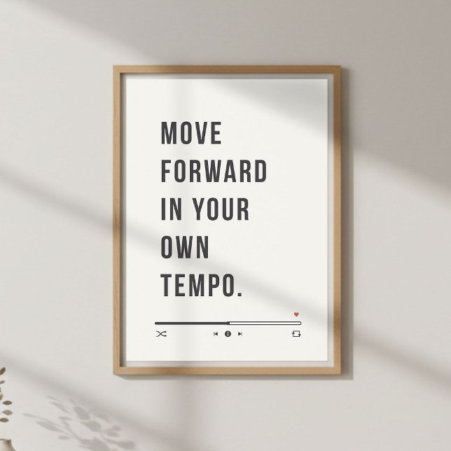 Poster Arte de Parede com Citação Motivacional, Mentalida (Criador carregado)