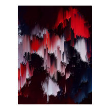 Arte de Parede com Padrão Abstrato Vibrante