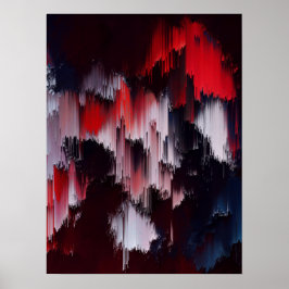 Poster Arte de Parede com Padrão Abstrato Vibrante