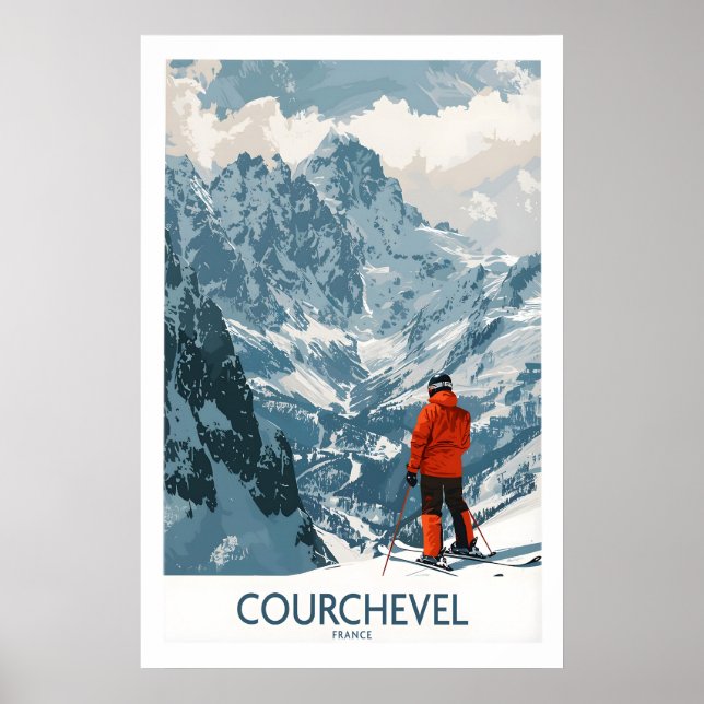 Poster Arte de Parede Courchevel 1 (Frente)