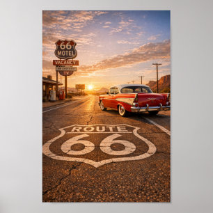 Poster Arte de Parede Cruiser Golden Hour Bel Air