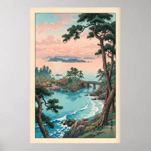 Poster Arte de Parede da Baía Costeira - Pinheiros, Ponte