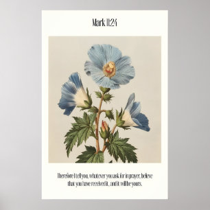 Poster Arte de Parede da Escritura Bíblica de Marcos 1124