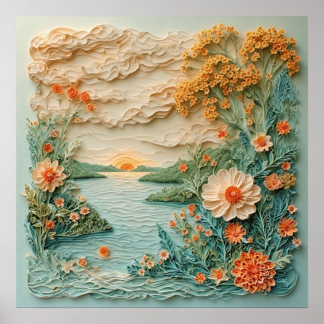 Poster Arte de Parede da Natureza para Decoração de Casa  (Frente)