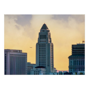Póster Arte de Parede da Prefeitura de Los Angeles   Cent