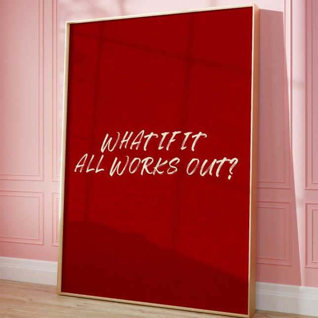 Poster Arte de Parede de Afirmação Estética de Citação Mo (Criador carregado)