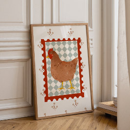 Poster Arte de Parede de Berçário Charme da Casa da Galin