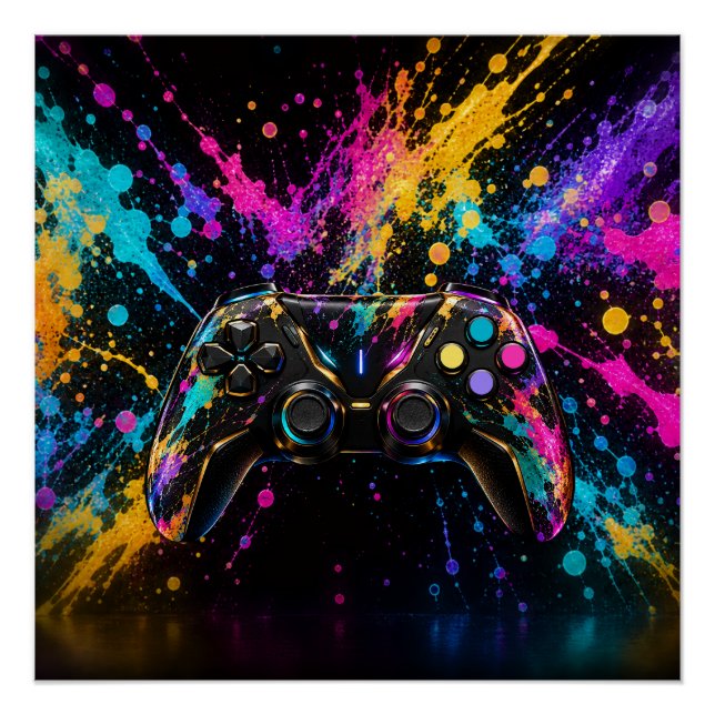 Póster Arte de Parede de Controle de Jogo (Frente)