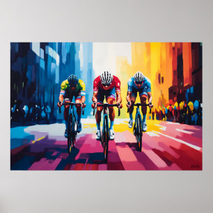 Poster Arte de Parede de Corrida de Ciclismo Pop Art – Im