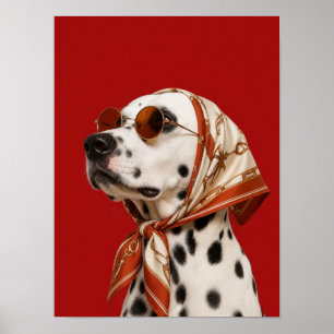 Poster Arte de Parede de Dálmata — Pet Editorial de Moda