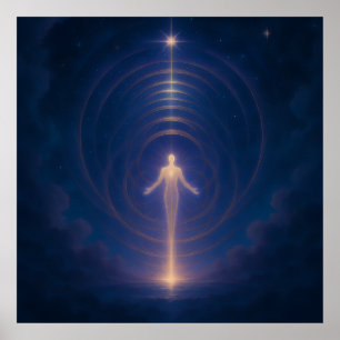 Poster Arte de Parede de Despertar de Energia Celestial