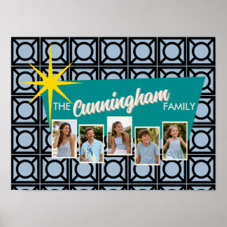 Poster Arte de Parede de Foto de Família Personalizada em