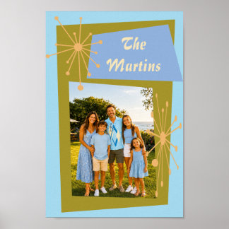 Poster Arte de parede de foto personalizada retrô moderna
