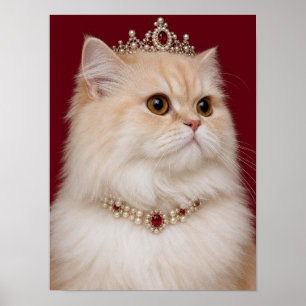 Poster Arte de Parede de Gato Persa — Retrato de Pet Rain
