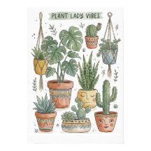 Arte de parede de Ilustração Botânica, Presente pa