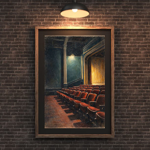 Poster Arte de Parede de Interior de Teatro Antigo
