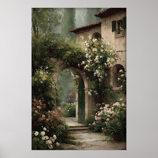 Poster Arte de Parede de Jardim de Campo Imprimível, Anti (Frente)