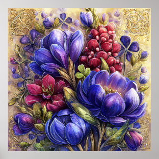 Poster Arte de Parede de Lindas Flores de Primavera 18
