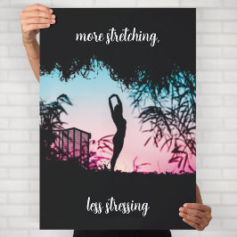 Poster Arte de Parede de Motivação de Yoga