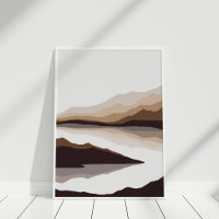Arte de Parede de Paisagem Abstrata do Rio da Mont
