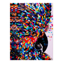Arte de Parede de Pássaro Tropical Vibrante no Exp