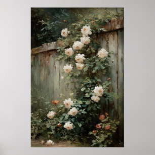 Poster Arte de Parede de Rosas em Molho Imprimível, Estam