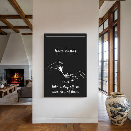 Poster Arte de Parede de Salão de Unhas Elegante
