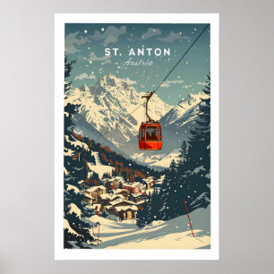 Poster Arte de Parede de St Anton 1