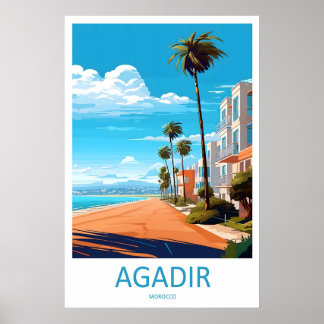 Poster Arte de Parede de Viagem Agadir Agadir Panejamento