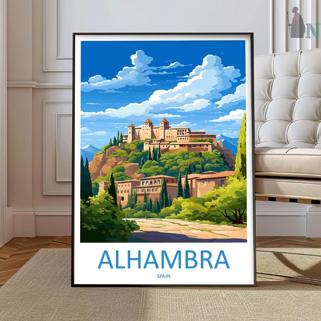 Poster Arte de Parede de Viagem Alhambra Alhambra Parede  (Criador carregado)