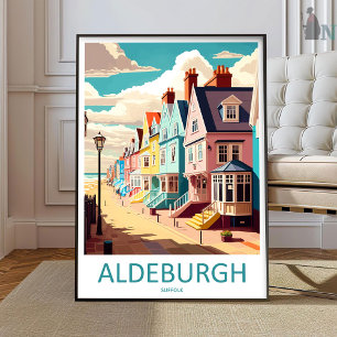 Poster Arte de Parede de Viagem de Aldeburgh Parede de Al