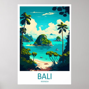 Poster Arte de Parede de Viagem de Bali Enfeite de Parede