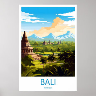 Poster Arte de Parede de Viagem de Bali Enfeite de Parede
