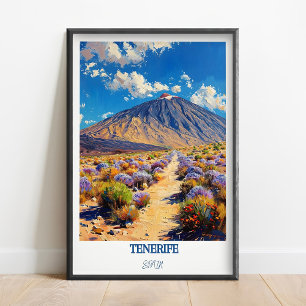 Poster Arte de Parede de Viagem em Tenerife Parque Nacion