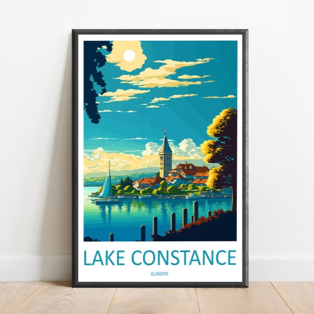 Poster Arte de Parede de Viagem para Lago de Como Lago de (Criador carregado)