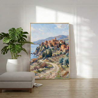 Poster Arte de Parede de Vila Toscana, Pronta para Pendur