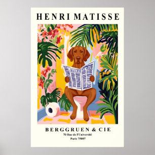 Poster Arte de Parede de Vizsla no Banheiro - Matisse Div
