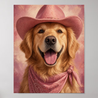 Poster Arte de Parede do Golden Retriever — Retrato de Va